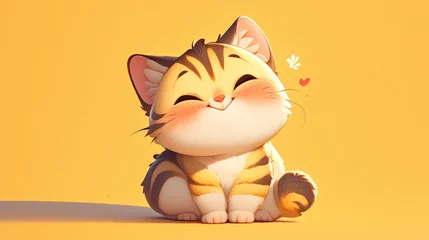 Poster A playful animated feline character © AkuAku