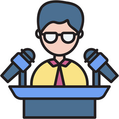 Press Conference Illustration