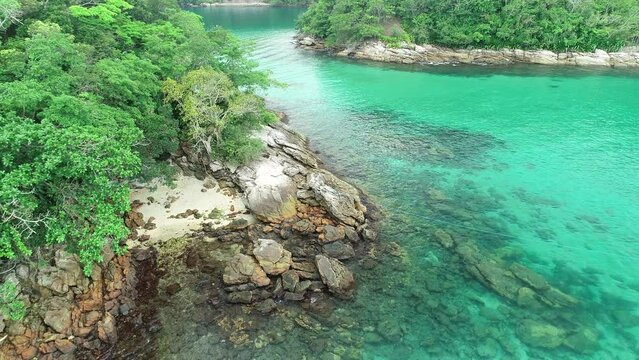 Blue Lagoon (Lagoa Azul) on Ilha Grande - Angra dos Reis, Rio de Janeiro, Brazil