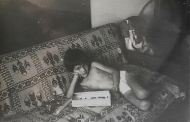 boy in the room with chess