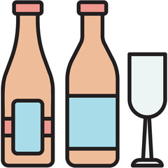 Champagne Bottle Icon