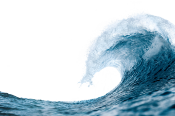 Ocean wave png border, transparent background