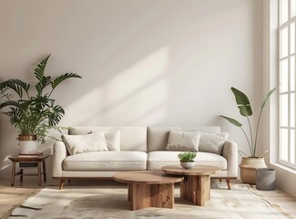 Sofa arm cahir and wooden coffee table luxury interior design