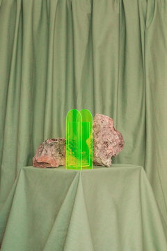 Still life stones and fluor piece