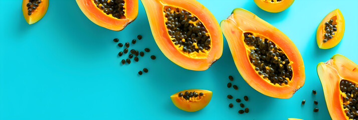 Nutritional Powerhouse: Understanding the Health Benefits of Papaya Infographic - obrazy, fototapety, plakaty