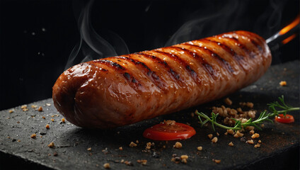 Delicious grilled sausages 4