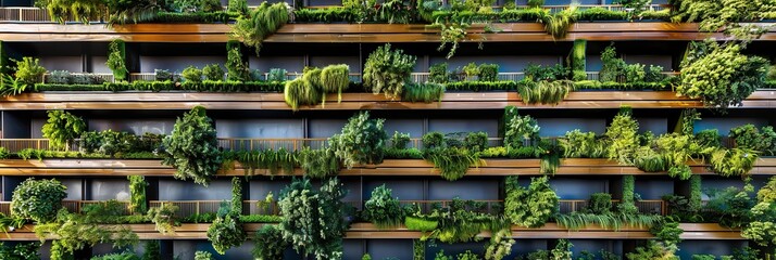 Eco-Friendly Urban Building Design with Beautiful Gardens 