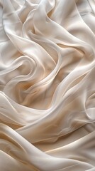 Silk fabric flowing in a breeze
