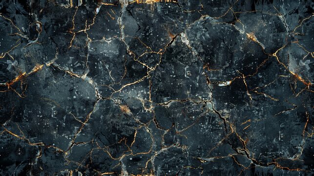 Seamless grunge cracks pattern. Eerie horror backdrop for chilling designs AI Image