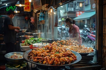 Chicken Foot delicacy in a hidden alley eatery, culinary secrets of the city 