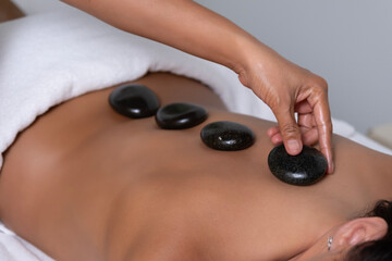 Thai massage with volcanic stones