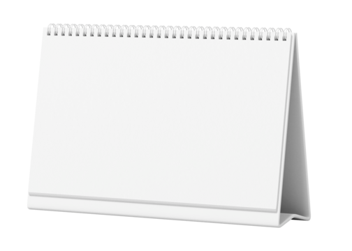 Desktop calendar png sticker, blank design, transparent background