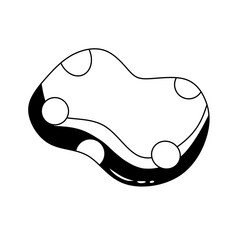 Line drawing of solid soap