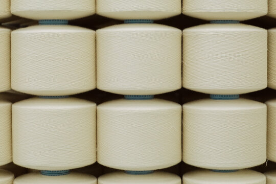Large spools of cotton thread 