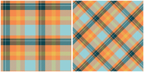 Tartan Seamless Pattern. Sweet Checker Pattern Seamless Tartan Illustration Vector Set for Scarf, Blanket, Other Modern Spring Summer Autumn Winter Holiday Fabric Print.