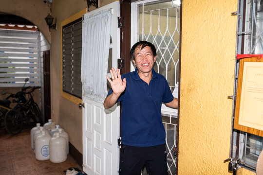 Happy Asian man.