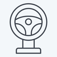 Icon Racing. related to Online Game symbol. line style. simple design illustration