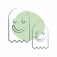 Icon Character. related to Online Game symbol. Color Spot Style. simple design illustration