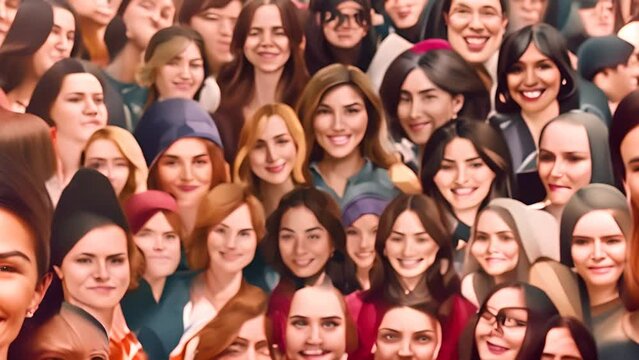 International Women's Day Concept Generative AI