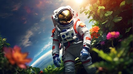 astronaut in action