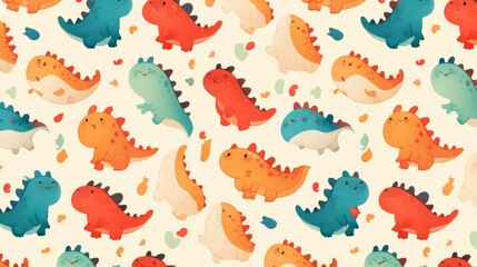 Cute Figures Pattern Texture Wallpaper Background