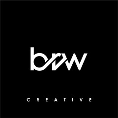 BRW Letter Initial Logo Design Template Vector Illustration