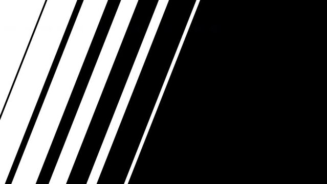 Transition mask, oblique, diagonal bars, stripes animation
