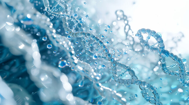 The spiral structure of DNA embodies the genetic heritage of mankind, embodying modern achievements in medicine and science aimed at combating diseases and promoting health.