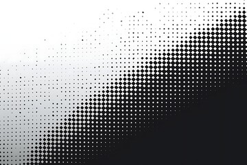 Abstract geometric black and white graphic design triangle halftone pattern background .