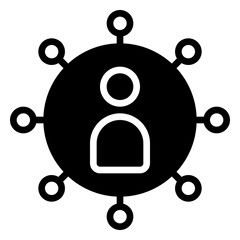 Social Media icon, glyph icon style