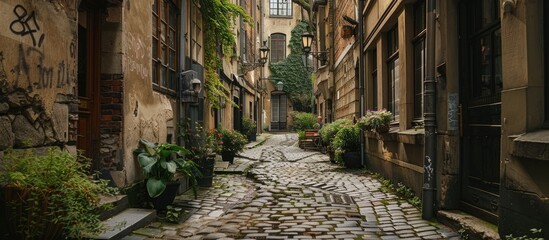 Discovering Charming Hidden Courtyards and Cobblestone Streets in a Historic European City