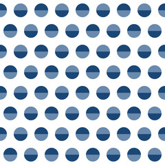 Navy blue shade circle pattern. Circle vector seamless pattern. Decorative element, wrapping paper, wall tiles, floor tiles, bathroom tiles.	