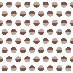 Brown shade circle pattern. Circle vector seamless pattern. Decorative element, wrapping paper, wall tiles, floor tiles, bathroom tiles.	