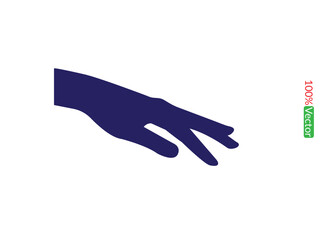 Hand different style vector line art. hands icon minimalist illustration design template. hands line art vector illustration. Best outline design. hand-drawn cartoon fridges Vector illustration.