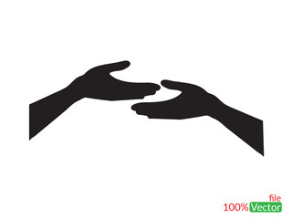 Hand different style vector line art. hands icon minimalist illustration design template. hands line art vector illustration. Best outline design. hand-drawn cartoon fridges Vector illustration.