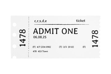 Ticket paper png sticker, transparent background