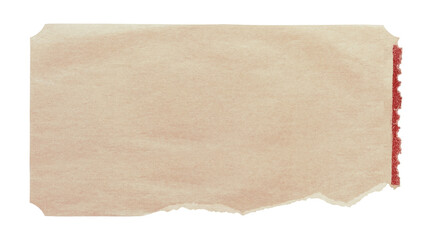 Vintage ticket paper png sticker, transparent background