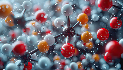 Chemical Bonding Adventures Journeying into the World of Super Detailed Molecules - obrazy, fototapety, plakaty