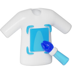 Mockup Tshirt Design Tools 3D Object