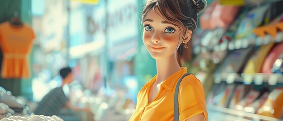 Avatar shopping assistant, 3D e-store