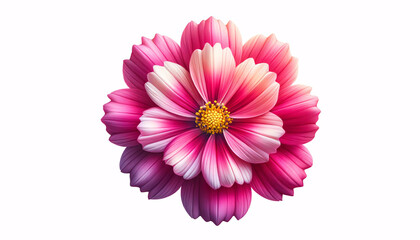 pink dahlia isolated on white background