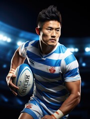 The game of rugby: test of endurance and strength, showcasing athleticism and teamwork, an exhilarating sport that embodies resilience and determination on the field