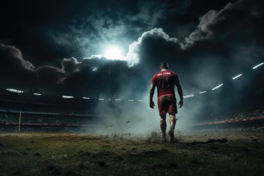 The game of rugby: test of endurance and strength, showcasing athleticism and teamwork, an exhilarating sport that embodies resilience and determination on the field