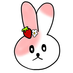 Easter Bunny Surrounded by Colorful Eggs and Spring Joy