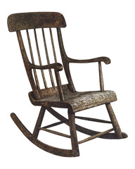 Rocking chair png on transparent background