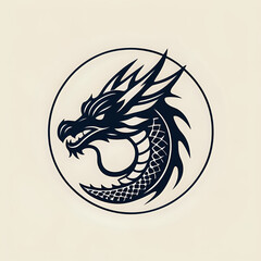logo iconic dragon, circel logo dragon, chinese dragon tattoo, dragon tattoo design, dragon tattoo style, logo a dragon, dragon head illustration, dragon head vector, symbol dragon, circel logo dragon