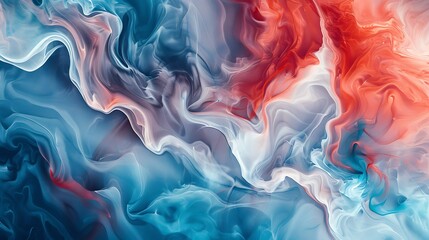 Abstract Background with Red, White, and Blue Bliss Suitable for American Celebration Day - obrazy, fototapety, plakaty