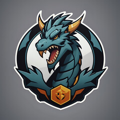 logo iconic dragon, circel logo dragon, chinese dragon tattoo, dragon tattoo design, dragon tattoo style, logo a dragon, dragon head illustration, dragon head vector, icon gaming, logo dragon gaming