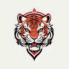 Tiger icon or tiger logo, tiger head mascot, illustration of an tiger, tiger head vector, lion head mascot, chinese tiger logo, Logo tiger, icon tiger