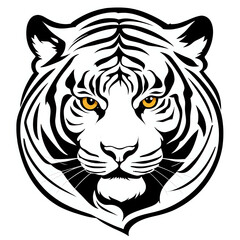 Tiger icon or tiger logo, tiger head mascot, illustration of an tiger, tiger head vector, lion head mascot, chinese tiger logo, Logo tiger, icon tiger